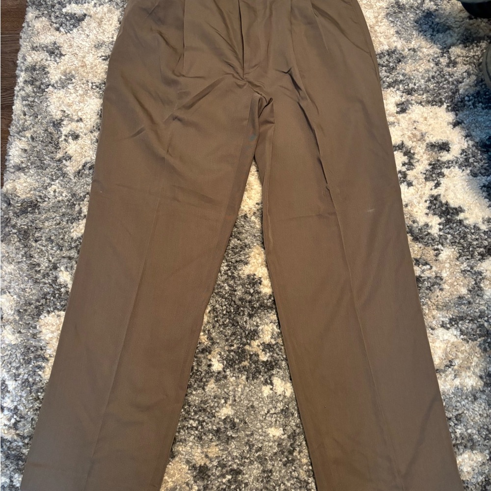 Men's Classic Brown Dress Pants